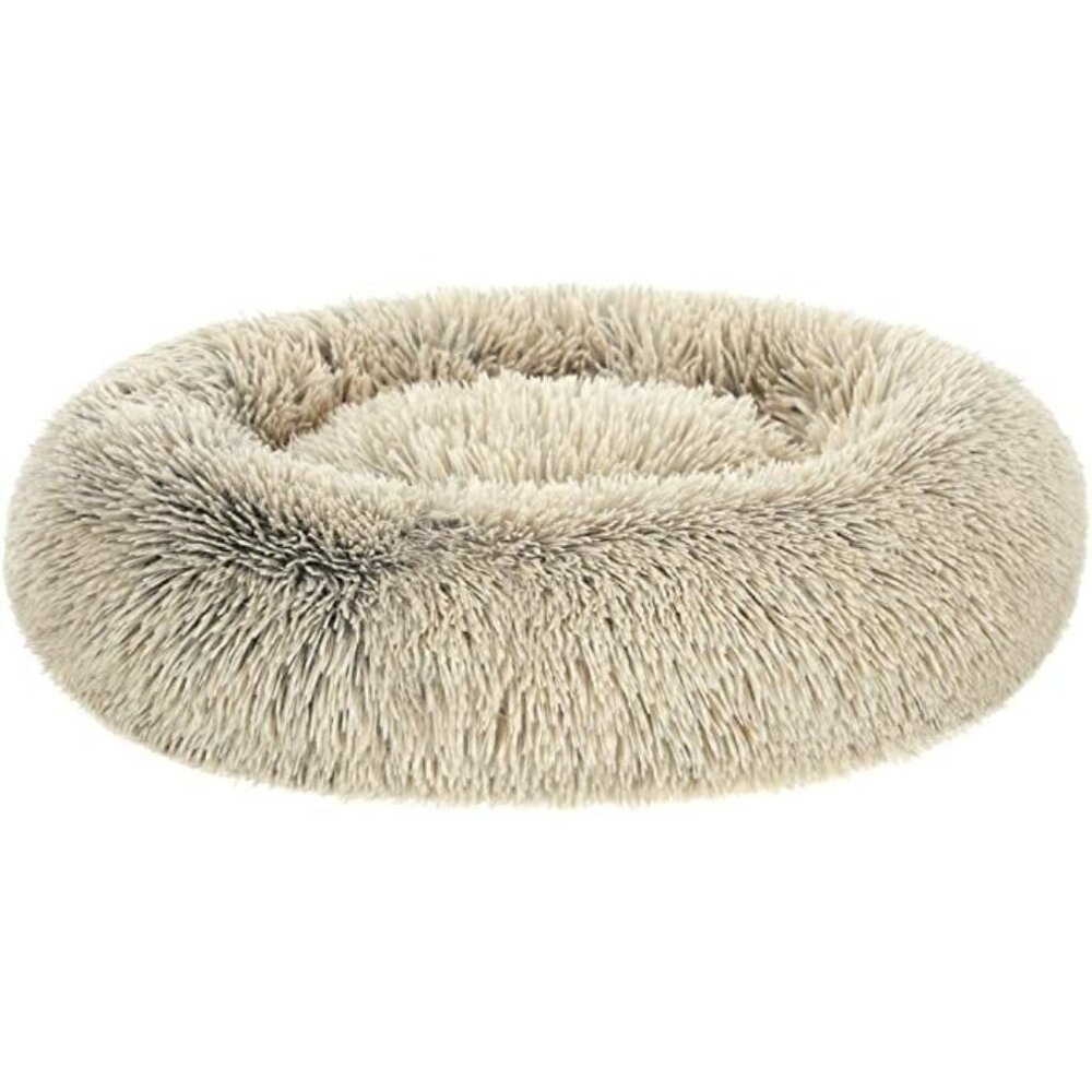 new feandrea by songmics beige donut dog bed  32"diameter 8"deep.
